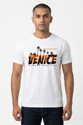 Venice Graphic Printed White Tshirt