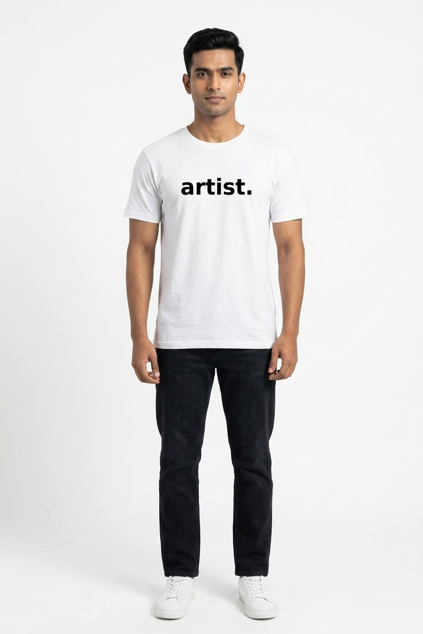 Artist Printed White Tshirt