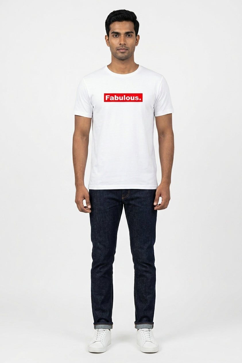 Fabulous Graphic Printed White Tshirt