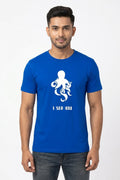 I Sea You Graphic Printed Blue Tshirt