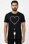 No Love Left - Heart Charging Exclusive Tee Black