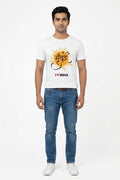 Mumbai - Styched in India Graphic T-Shirt White Color