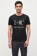 E=MC^2 - Graphic T-Shirt Black Color