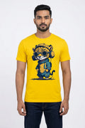 Baby Tiger Graphic Printed Yellow Tshirt