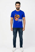 Pugb following PubG style - Quirky Graphic T-Shirt Blue Color