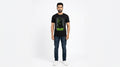 Space Cat Black Tee
