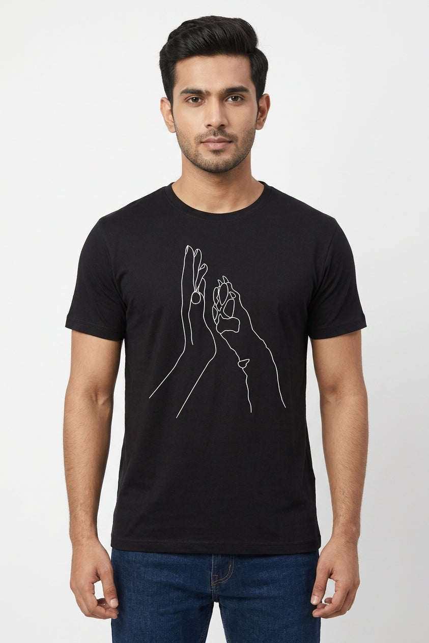BFF Graphic Printed Black Tshirt