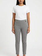 Calvin Klein Trousers Check Black Polyester & Blended