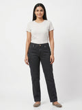 Mcm Trousers Solid Charcoal Cotton