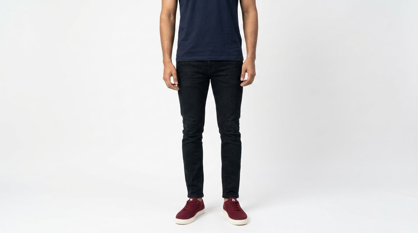 Maroon Knit Casual Sneakers