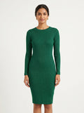 Vestry Dress Casual Green Blended & Polyester