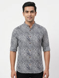 Cotton Strips Printed Black & White