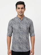 Cotton Strips Printed Black & White
