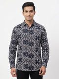 Cotton Printed White & Black