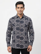 Cotton Printed White & Black