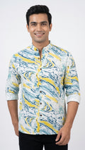 Cotton Rayon Printed Mabel Yellow Printed