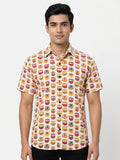 Fun Owl Print Regular Fit Casual Shirt
