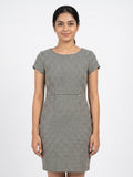 Women's Multi Houndstooth Printed Casual Dress