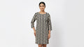 Multi Abstract Print Regular Fit Dress