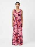 Pink Floral Printed Jumpsuit