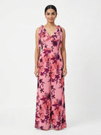Pink Floral Printed Jumpsuit