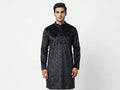Black Floral Printed Long Sleeve Kurti