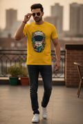 Astronaut Graphic Printed Yellow Tshirt
