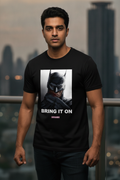Batman - Bring it on! DC Comics Patch style T-Shirt Black