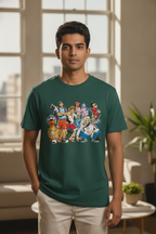 Anime World Green Tee