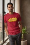 Backspace Graphic Printed Red Tshirt