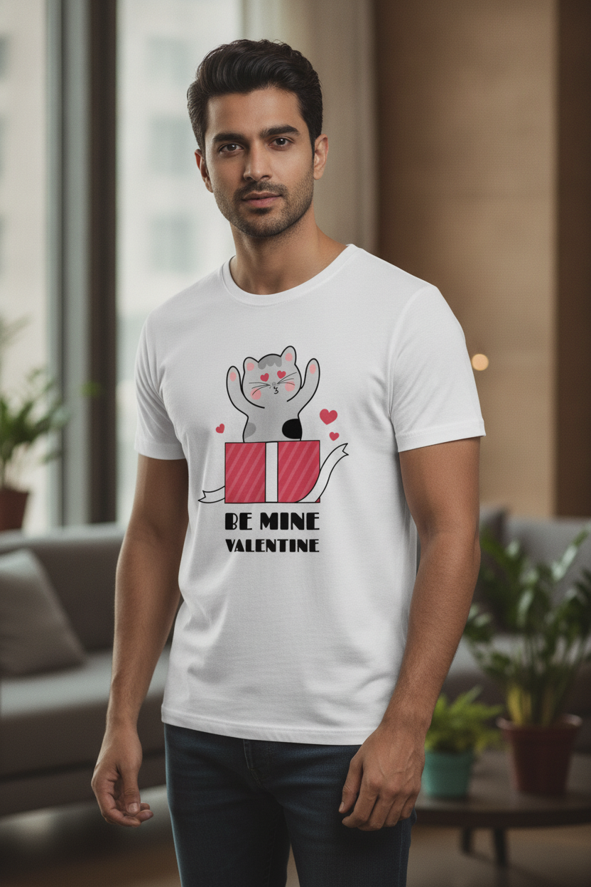 Be Mine Valentine Basic White Tshirt