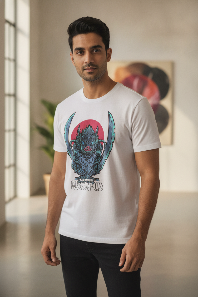 Beast Breathing White Tee