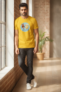 Best Buddies Graphic Printed Yellow Tshirt