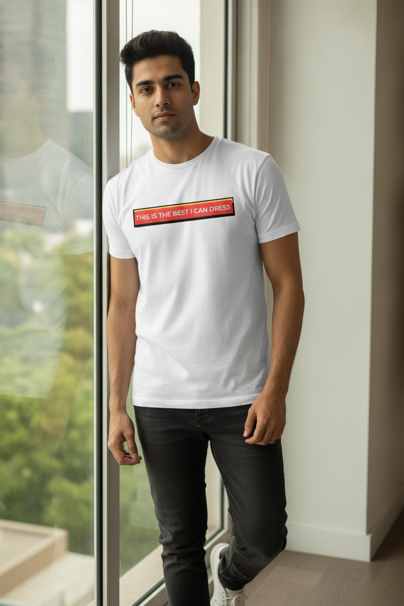 Best I Can Dress Graphic White Tshirt
