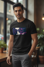 Bon Voyage Graphic Printed Black Tshirt