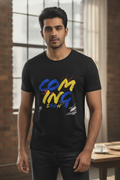 Coming Soon Graphic Printed Black Tshirt