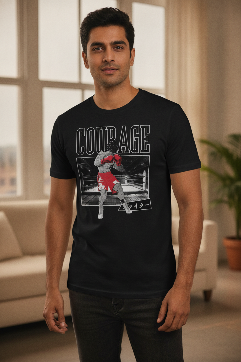 Courage Black Tee
