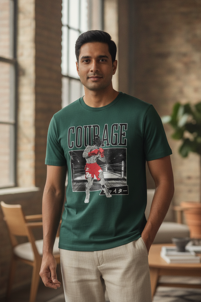 Courage Green Tee