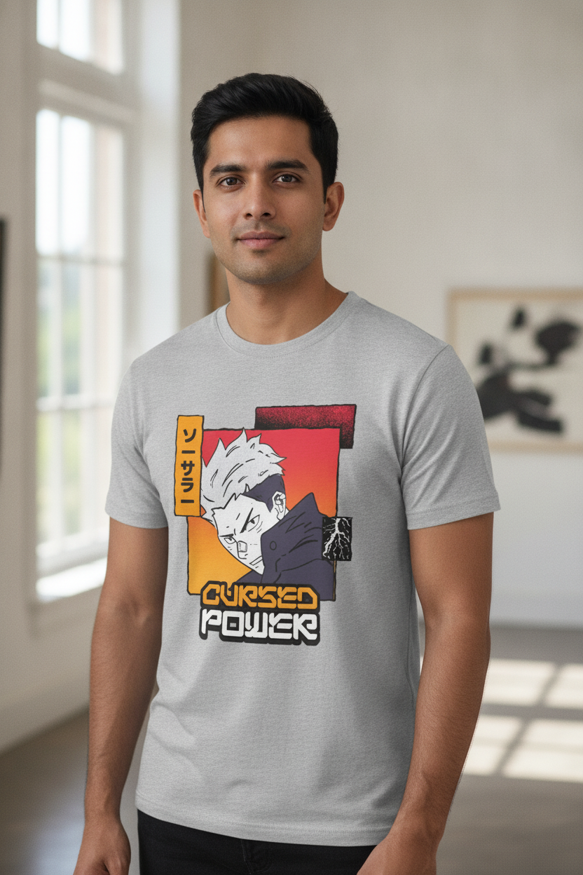 Cursed Power Grey Tee