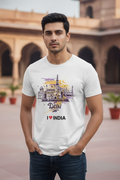 Delhi - Styched in India Graphic T-Shirt White Color