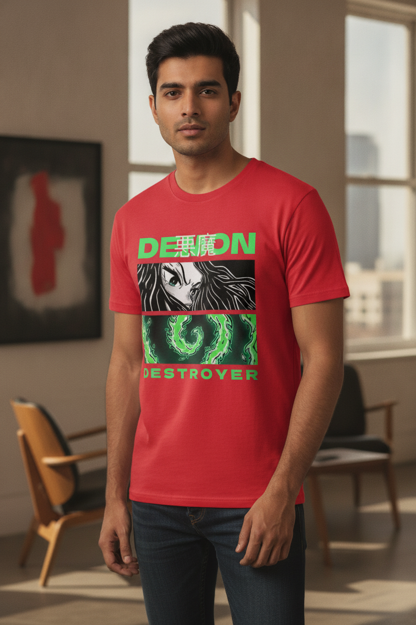 Demon Destroyer Red Tee