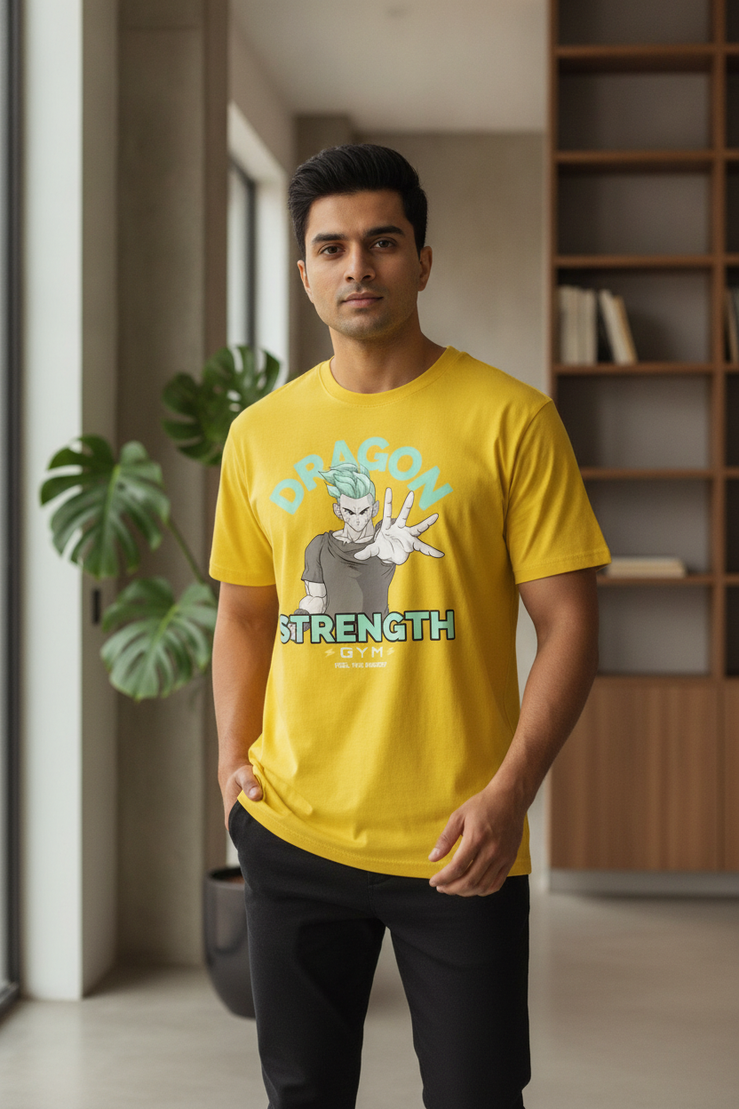 Dragon Strength Yellow Tee