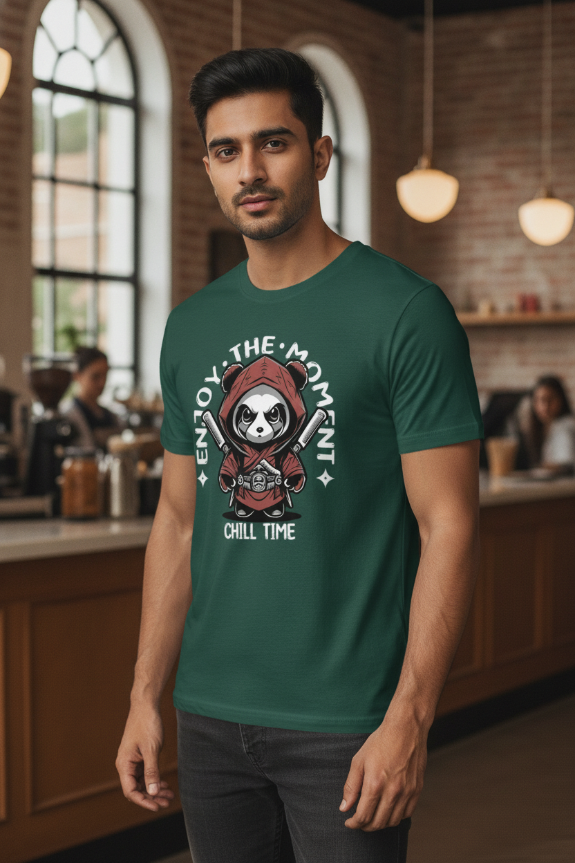 Enjoy The Moment Green Tee