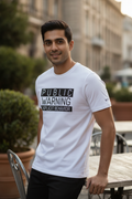 Explicit Graphic Printed White Tshirt
