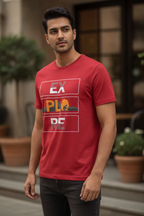 Explore Graphic Printed Red Tshirt