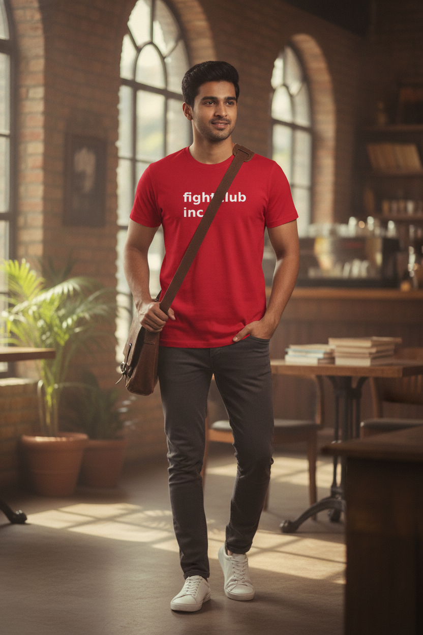 Fightclub Inc Printed Red Tshirt