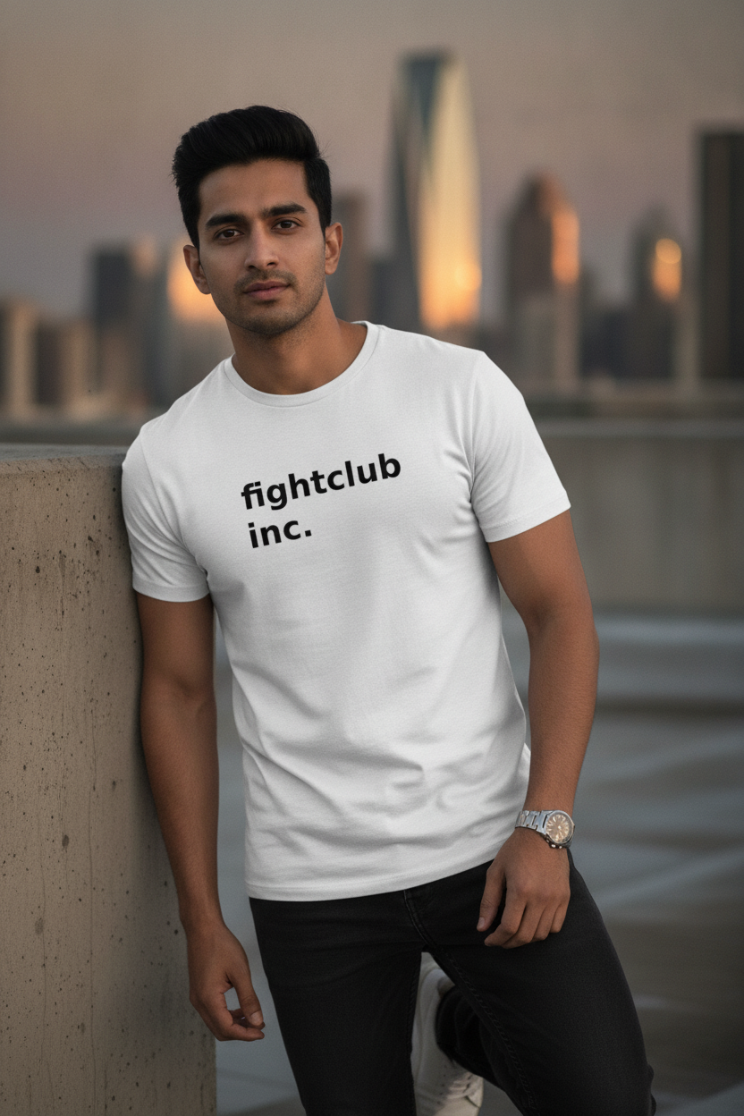 Fightclub Inc Printed White Tshirt