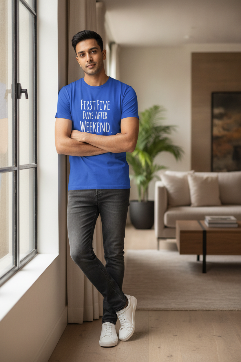 First Five Days Blue Tshirt