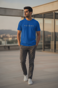 Future Reflective Print Blue Tshirt