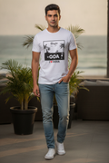 Gaga in Goa - Styched in India Graphic T-Shirt White Color